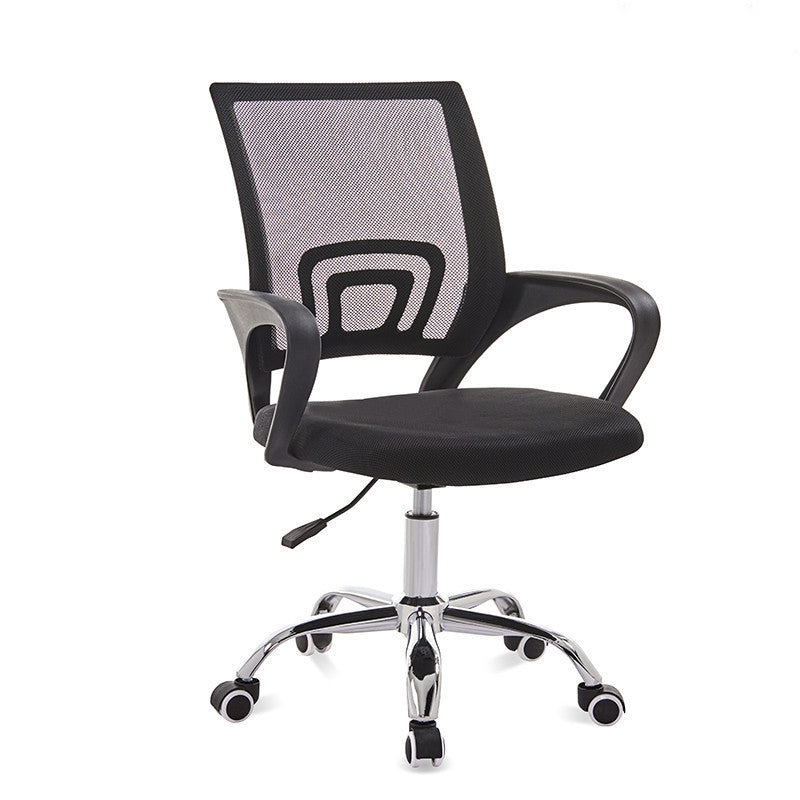 ELECTROPRIME 9050 Computer Chair Office Chair Home Latex Back Chair Comfortable Black Frame Desk Chair (Black)