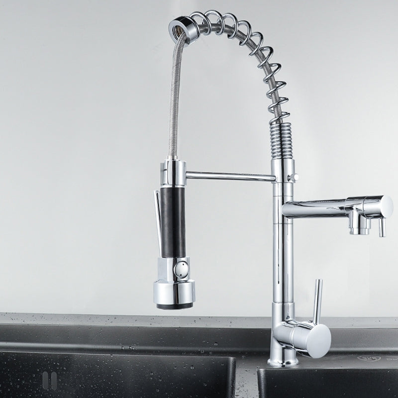 ELECTROPRIME KE6024 Multifunctional Spring Drawing Cold Hot Mixing Water Nozzle Water Filter Adapter Water Purifier Saving Tap