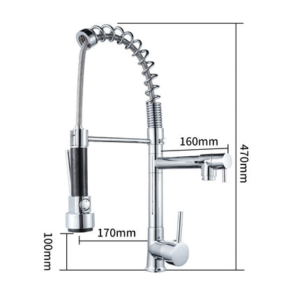 ELECTROPRIME KE6024 Multifunctional Spring Drawing Cold Hot Mixing Water Nozzle Water Filter Adapter Water Purifier Saving Tap