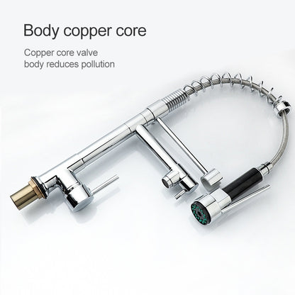 ELECTROPRIME KE6024 Multifunctional Spring Drawing Cold Hot Mixing Water Nozzle Water Filter Adapter Water Purifier Saving Tap