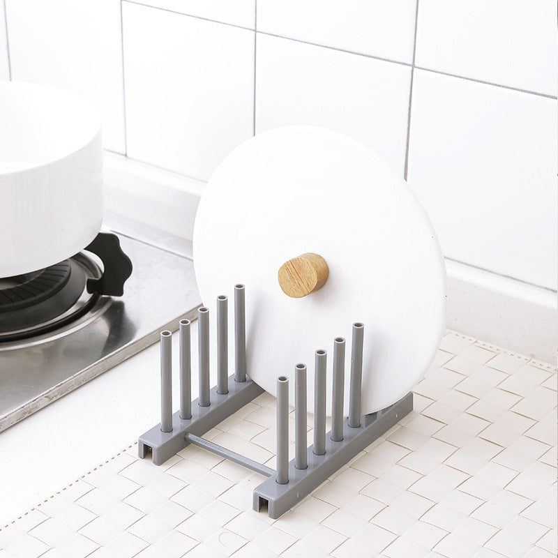 ELECTROPRIME 3 PCS Multi-function Kitchen Removable Plastic House Dish Rack Shelves, Random Color Delivery
