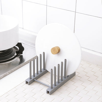 ELECTROPRIME 3 PCS Multi-function Kitchen Removable Plastic House Dish Rack Shelves, Random Color Delivery