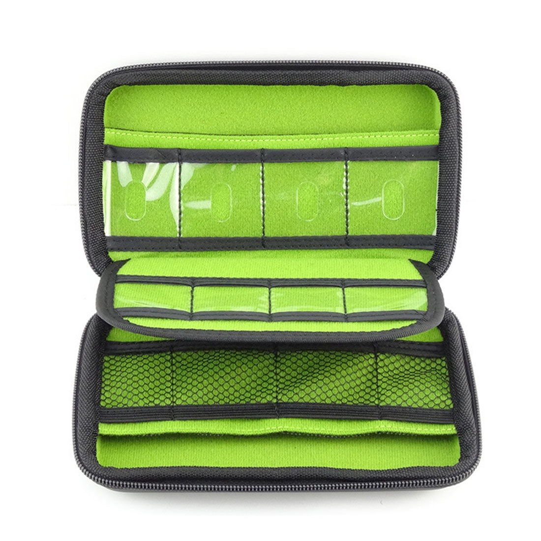 ELECTROPRIME Portable Multi-function EVA Material Digital Device Travel Storage Bag for Phone / Power Bank / USB Disk / SD Disk / PSP Console, Internal Size: 16.5*9.5*3.8cm(Blue)