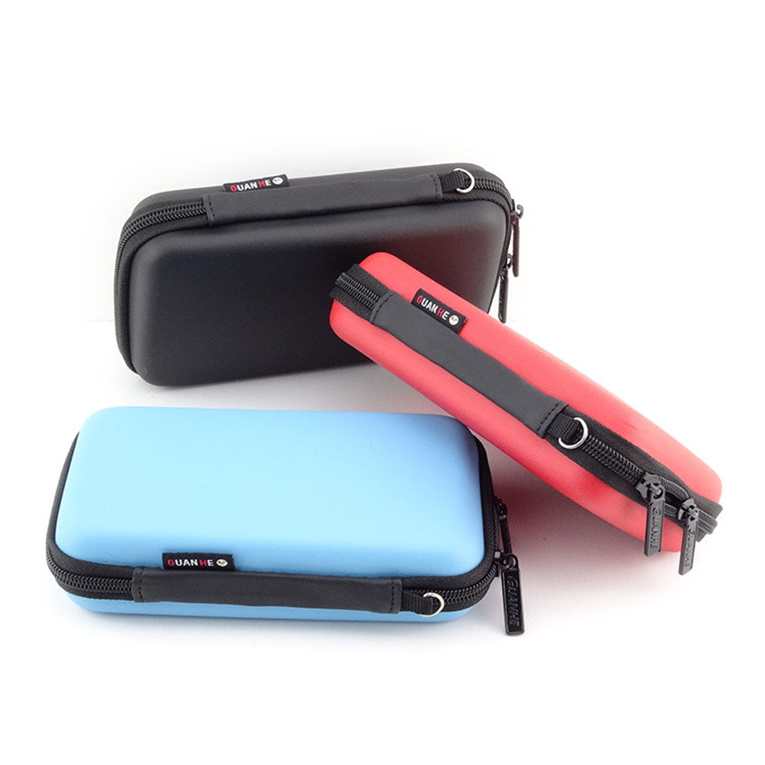 ELECTROPRIME Portable Multi-function EVA Material Digital Device Travel Storage Bag for Phone / Power Bank / USB Disk / SD Disk / PSP Console, Internal Size: 16.5*9.5*3.8cm(Black)