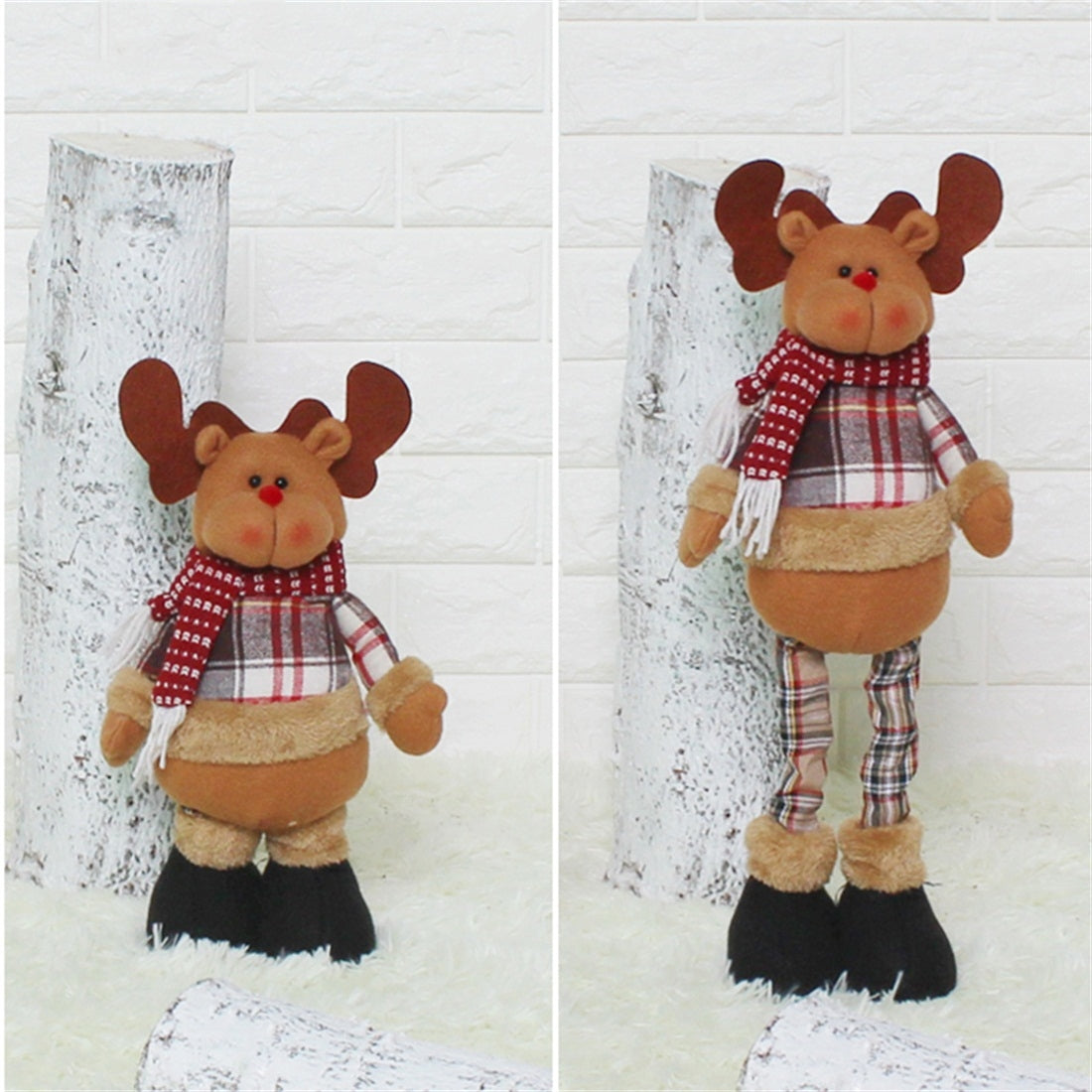 ELECTROPRIME CX17131 Elk Scalable Doll Window Ornament Christmas Decoration