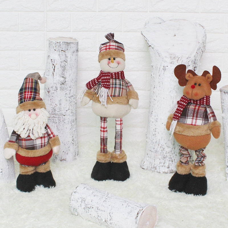 ELECTROPRIME CX17131 Elk Scalable Doll Window Ornament Christmas Decoration