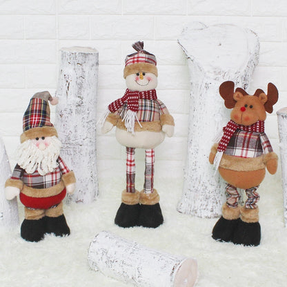 ELECTROPRIME CX17131 Elk Scalable Doll Window Ornament Christmas Decoration