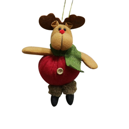 ELECTROPRIME CX192022 Elk Doll Pendant Ornament Christmas Tree Decoration