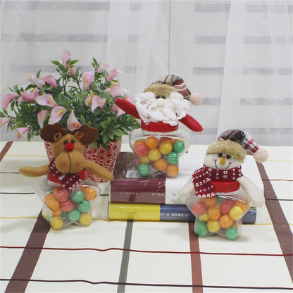 ELECTROPRIME Star Shape Elk Candy Jar Christmas Decoration