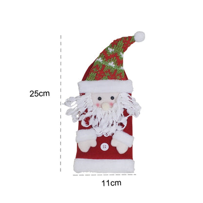 ELECTROPRIME Santa Claus Pattern Wine Bottle Bag Christmas Decoration