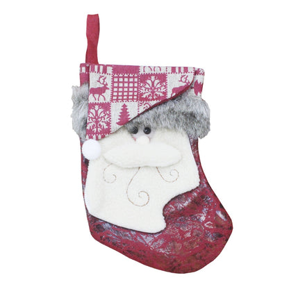 ELECTROPRIME Santa Claus Pattern Christmas Sock Gift Bag Christmas Tree Pendant Decoration