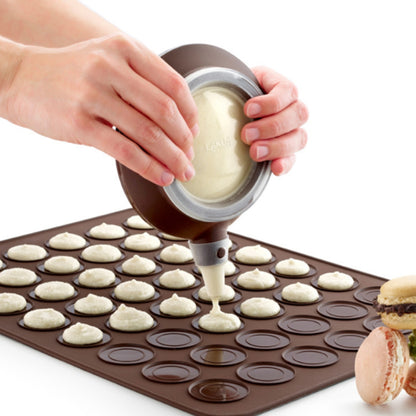 ELECTROPRIME Kitchen Roast Large Size Silicone Pad + Framed Pot + Color Box Baking Macaron Mold Suit