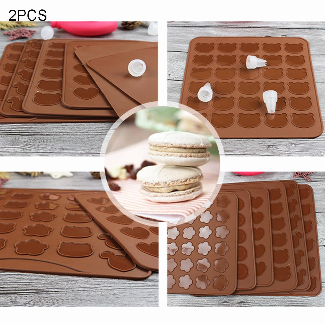 ELECTROPRIME Kitchen Roast Silicone Macaron Oven Baking Pad, Size: 26*29cm