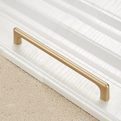 ELECTROPRIME 9011-160 Modern Simple Cabinet Door Handle Drawer Wardrobe Zinc Alloy Handle (Gold)