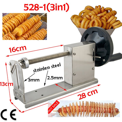 ELECTROPRIME 528-1 Manual Twisted Potato Cutter,Potato Chips Slicer,High Quality French Fry Cutter