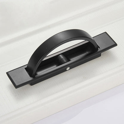 ELECTROPRIME 4206-85 Tatami Hidden Embedded Rotating Flip Cover Button(Black)