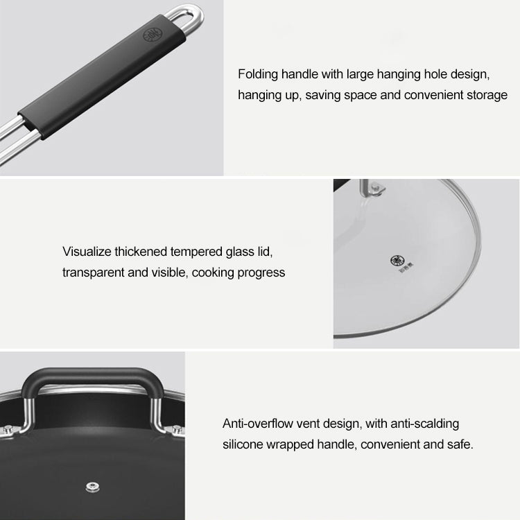 ELECTROPRIME Original Xiaomi Youpin Non Stick Frying Pan Cooking Pot(White)