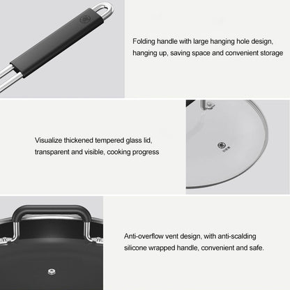 ELECTROPRIME Original Xiaomi Youpin Non Stick Frying Pan Cooking Pot(White)
