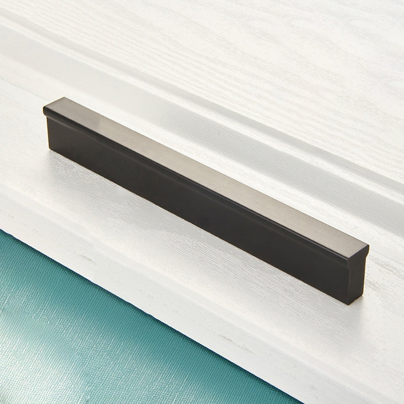 ELECTROPRIME 2778-128 Modern Simple Cabinet Door Handle Drawer Wardrobe Handle (Black)