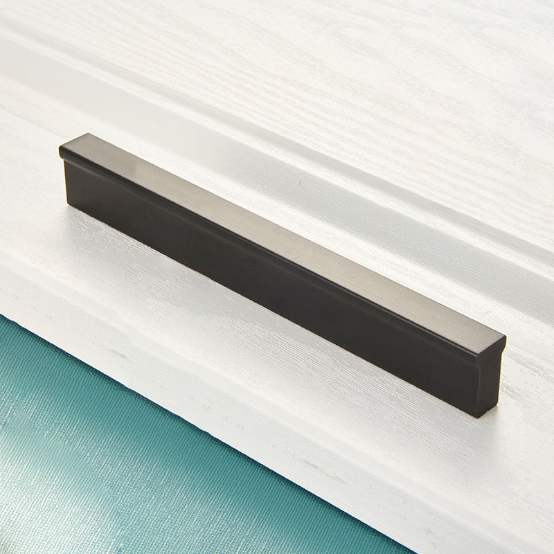 ELECTROPRIME 2778-128 Modern Simple Cabinet Door Handle Drawer Wardrobe Handle (Black)