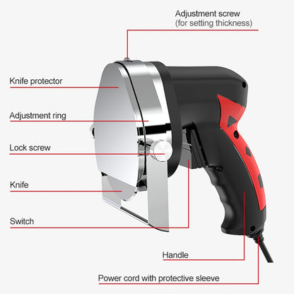 ELECTROPRIME Portable Meat Slicer Electric Meat Cutter Turkish Barbecue Slicer, EU Plug
