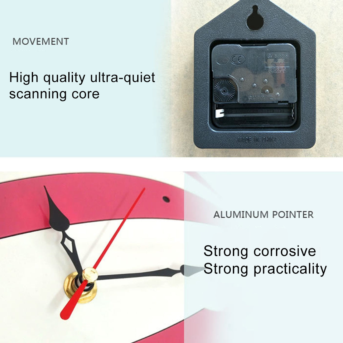 ELECTROPRIME 11*10 inch Children Bedroom Room Decor Battery Operated Owl Shaped Mute Non Ticking Round Wall Quartz Clock