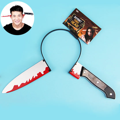 ELECTROPRIME Halloween Costume Party Whole Horror Wear Head Props Dagger Hair Hoop Game Show Supplies
