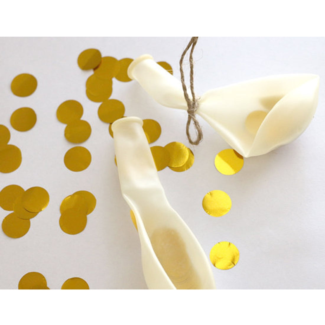 ELECTROPRIME 5 PCS 12 inch Transparent Gold Sequins Confetti Balloons, Holiday Party Wedding Decoration Confetti Balloons, Random Style Delivery