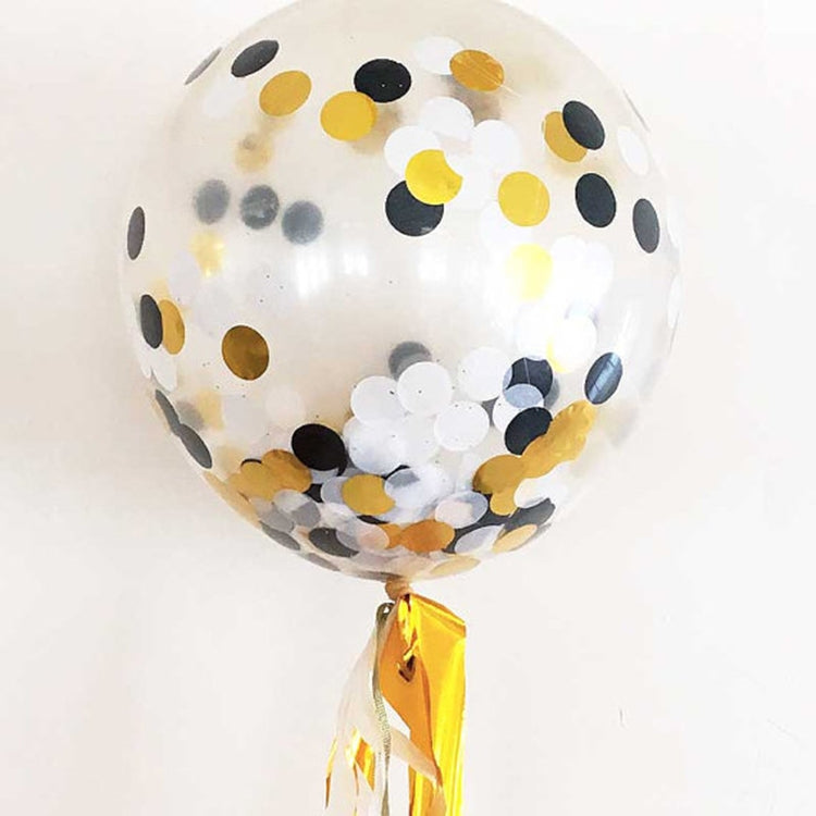 ELECTROPRIME 5 PCS 12 inch Colorful Confetti Balloons Wedding Decoration Scene Ornament Balloons