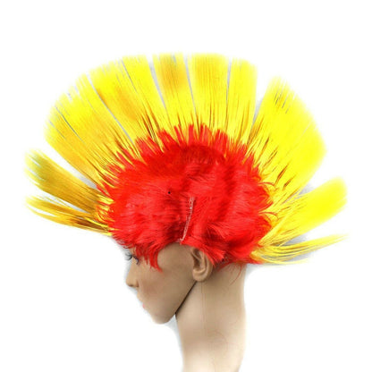 ELECTROPRIME Funny Christmas Halloween Wig Masquerade Headdress Mohawk Hair Comb, Random Color Delivery