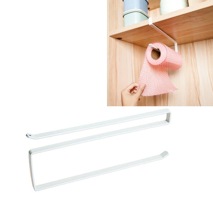 ELECTROPRIME Stainless Metal Kitchen Toilet Paper Towel Rack Paper Towel Roll Holder Cabinet Hanging Shelf Preservative Film Storage Rack,Size: 26*10.8*1.5cm