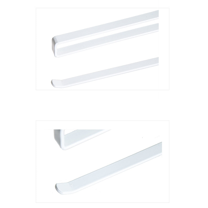 ELECTROPRIME Stainless Metal Kitchen Toilet Paper Towel Rack Paper Towel Roll Holder Cabinet Hanging Shelf Preservative Film Storage Rack,Size: 26*10.8*1.5cm