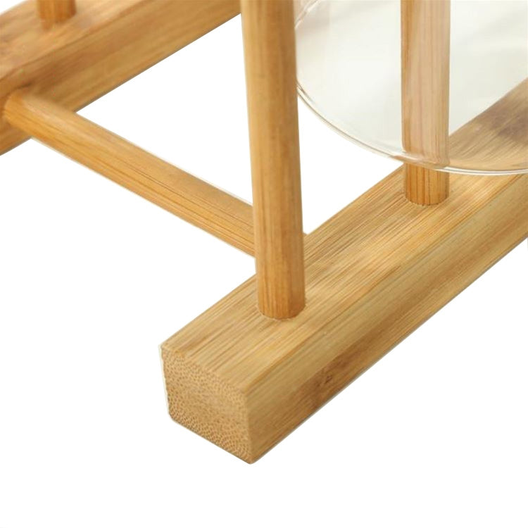 ELECTROPRIME Solid Wood Dish Drip Rack Plate Holder, Size: 30x12x10cm