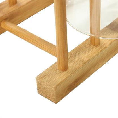 ELECTROPRIME Solid Wood Dish Drip Rack Plate Holder, Size: 30x12x10cm