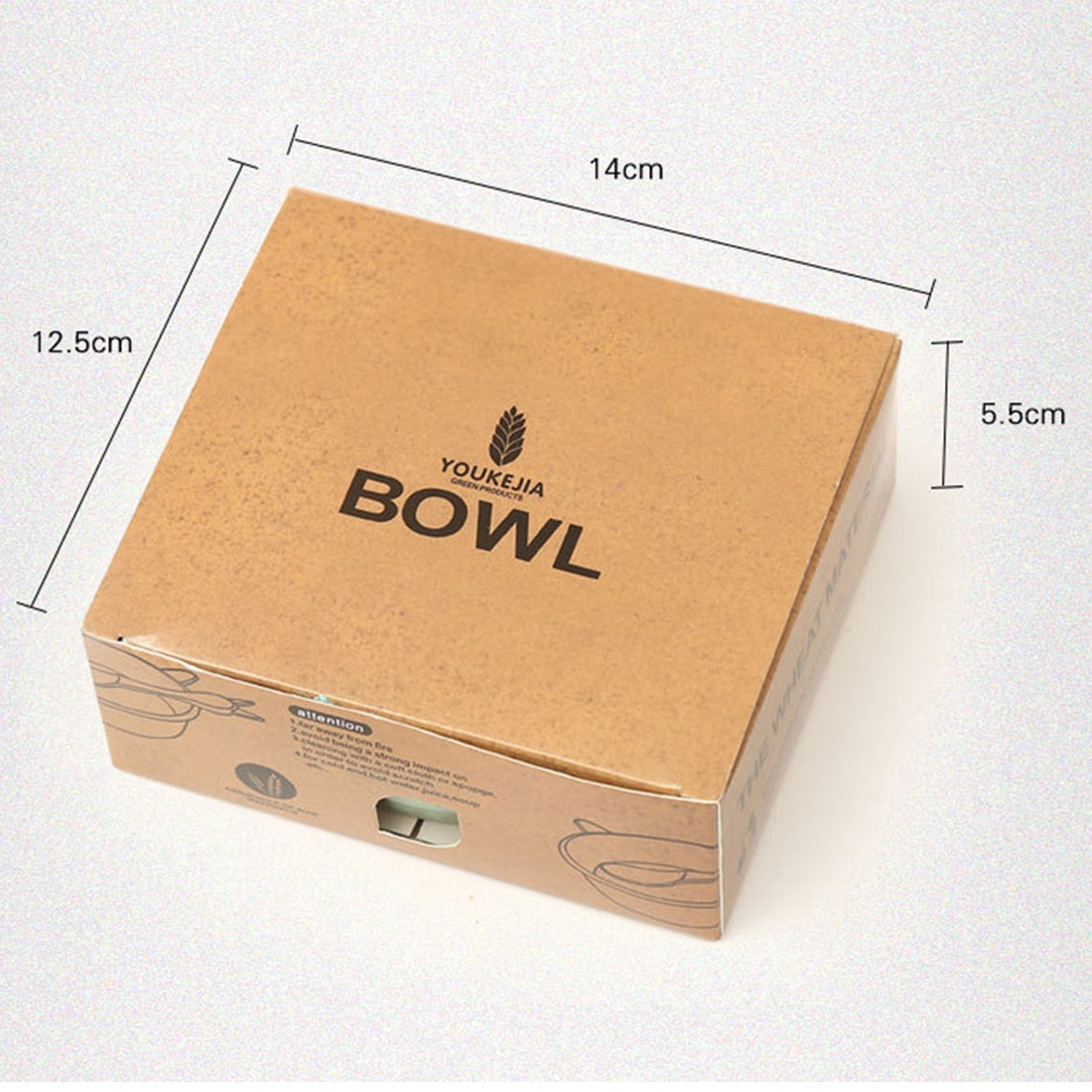 ELECTROPRIME Balcherlam Baby Wheat Stalk Materials Bowls + Spoon Kit, Random Color Delivery