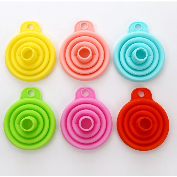 ELECTROPRIME Mini Silicone Foldable Telescopic Funnel Random Color Delivery