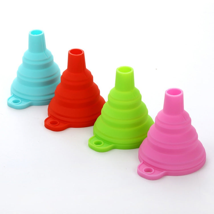 ELECTROPRIME Mini Silicone Foldable Telescopic Funnel Random Color Delivery