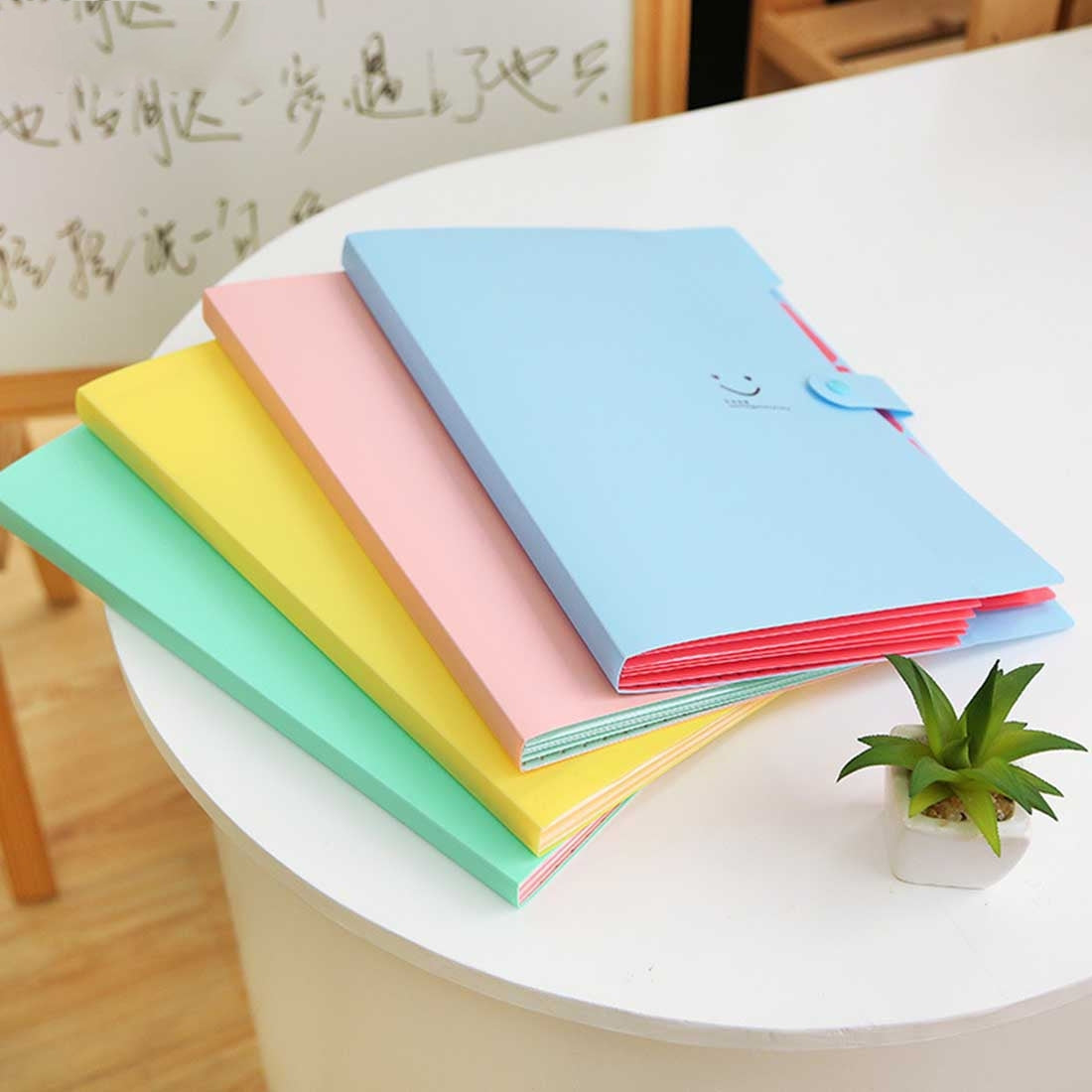 ELECTROPRIME Candy Color Document Bag Multilayer 5 Into the Folder, Random Color Delivery
