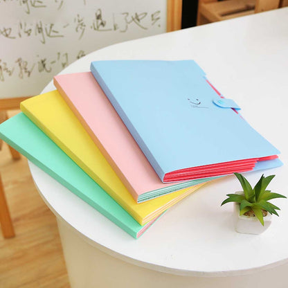 ELECTROPRIME Candy Color Document Bag Multilayer 5 Into the Folder, Random Color Delivery