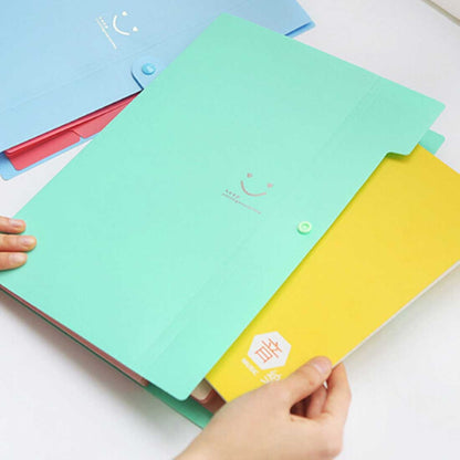 ELECTROPRIME Candy Color Document Bag Multilayer 5 Into the Folder, Random Color Delivery