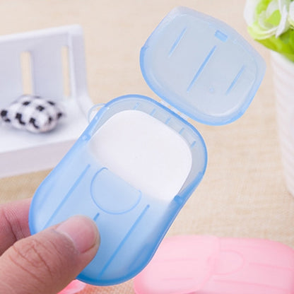ELECTROPRIME 5 PCS Disposable Portable Travel Boxed Confetti Soap Mini Soap Paper, Random Color Delivery