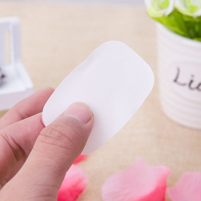 ELECTROPRIME 5 PCS Disposable Portable Travel Boxed Confetti Soap Mini Soap Paper, Random Color Delivery