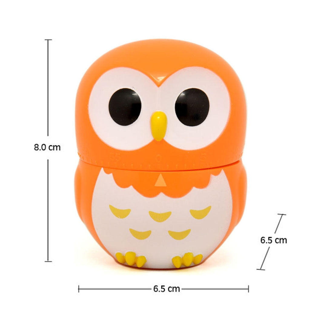 ELECTROPRIME Owl Shape 60 Minutes Mechanical Kitchen Cooking Count Down Alarm Timer Home Decorating Gadget, Random Color Delivery