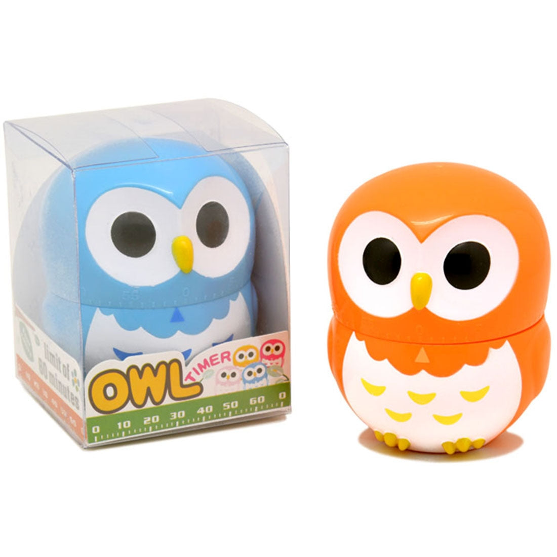 ELECTROPRIME Owl Shape 60 Minutes Mechanical Kitchen Cooking Count Down Alarm Timer Home Decorating Gadget, Random Color Delivery