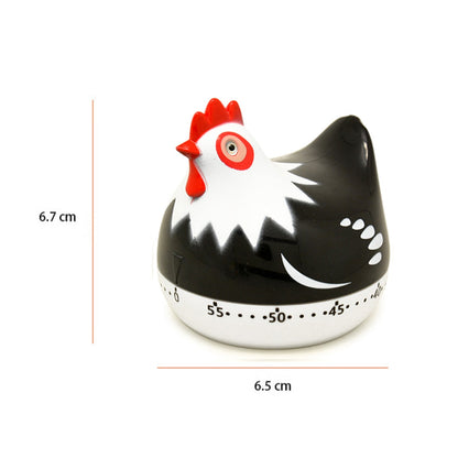 ELECTROPRIME Chicken Shape 60 Minutes Mechanical Kitchen Cooking Count Down Alarm Timer Home Decorating Gadget, Random Color Delivery