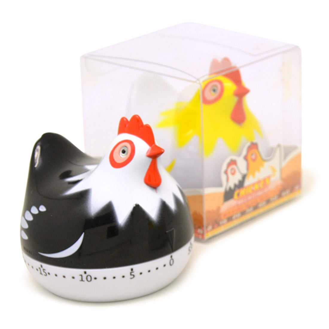 ELECTROPRIME Chicken Shape 60 Minutes Mechanical Kitchen Cooking Count Down Alarm Timer Home Decorating Gadget, Random Color Delivery
