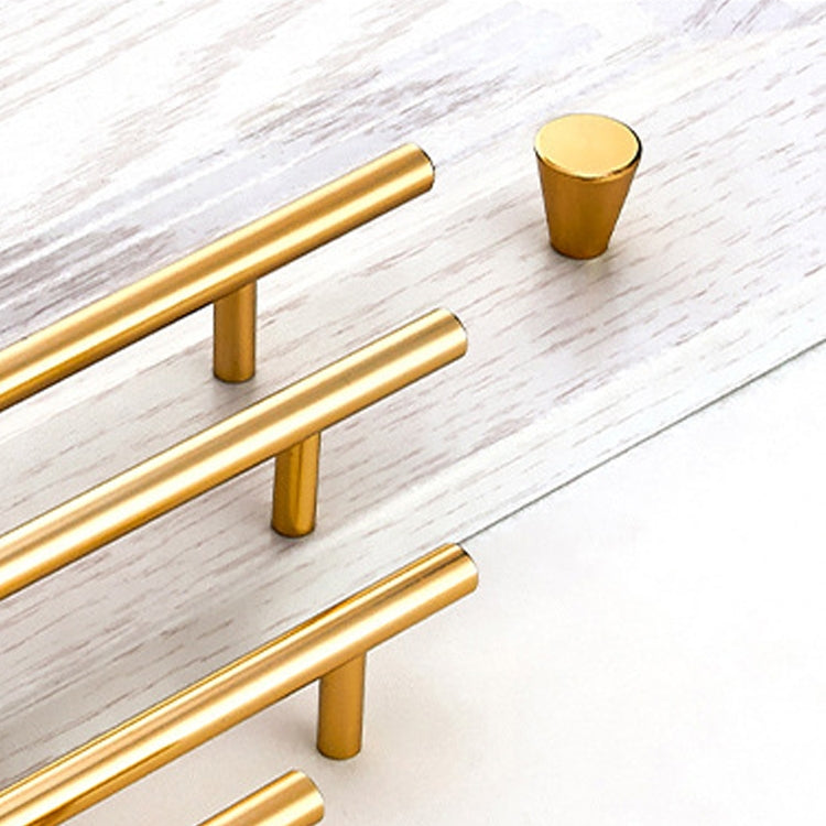 ELECTROPRIME 9001 Simple Furniture Cabinet Handle Aluminum Profile Round Handle (Gold)