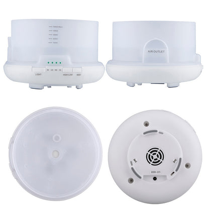 ELECTROPRIME T500 Remote Control Clear White Air Humidifier Automatic Alcohol Sprayer Essential Oil Diffuser Ultrasonic Mist Maker Ultrasonic Aroma Diffuser Atomizer Color LED, Capacity: 500ml, DC 24V, US Plug