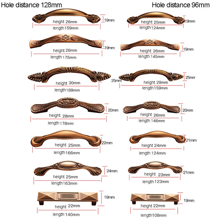 ELECTROPRIME 6005-96 American Pastoral Coffee Retro Cabinet Handle