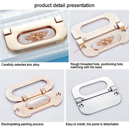 ELECTROPRIME 4117-64 Simple European Furniture Drawer Hidden Buckle Handle (Brushed)